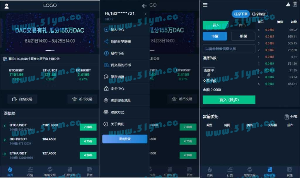 图片[1]-交易所多语言源码+完整数据/币币交易/法币交易/C2C交易/合约交易-51源码