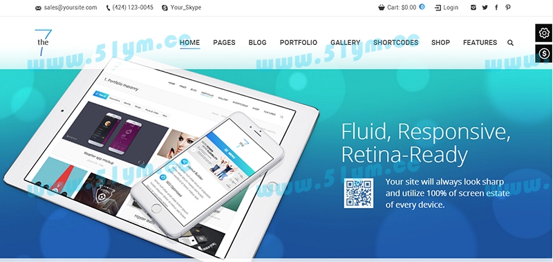 图片[1]-html5响应式手机自适应phpmywind网站模板源码-51源码