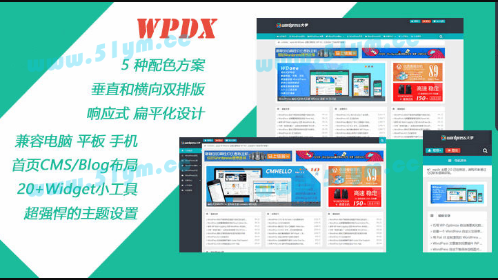 图片[1]-完美seo优化WordPress博客杂志CMS主题 wpdx3.6修复破解版-51源码