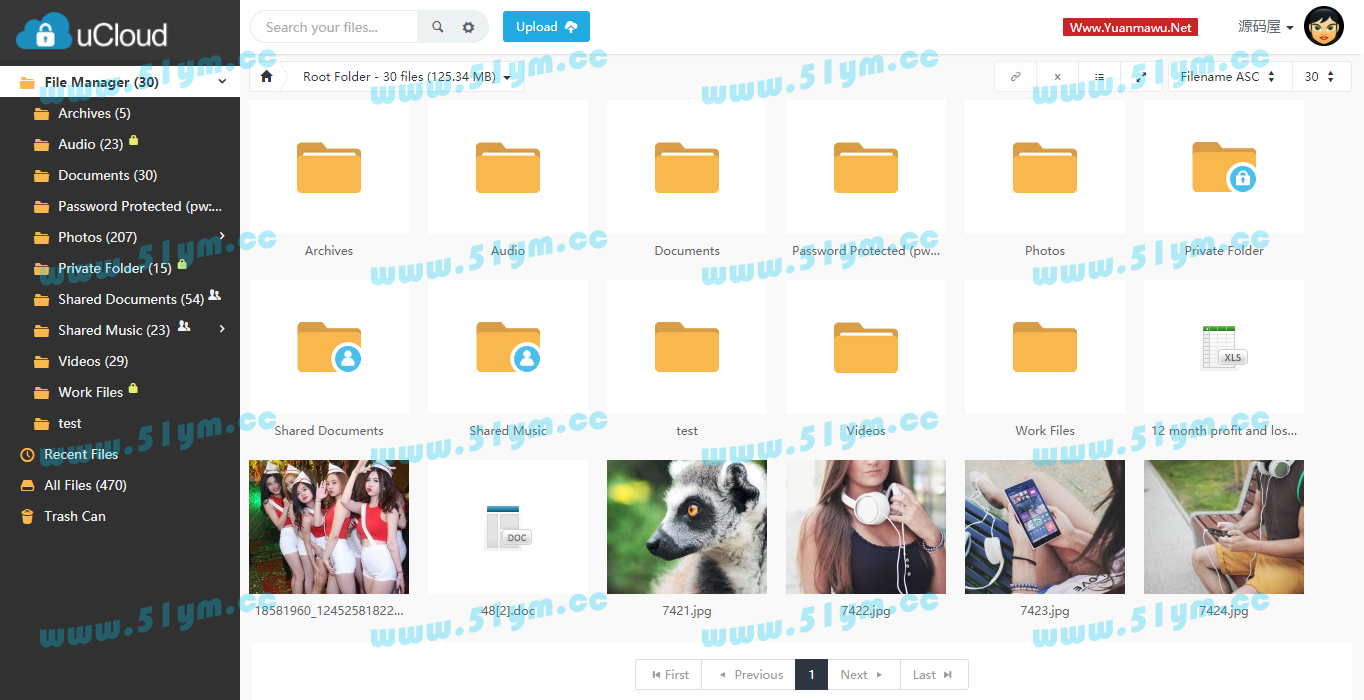 图片[1]-PHP文件存储分享源码中文破解版 Ucloud V1.4.1-51源码